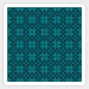 Tile Pattern, Ornate Check Print Sticker